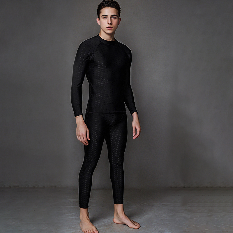 飞鱼未来潜水衣水母服浮潜分体泳衣男士长袖长裤防晒保暖装备套装