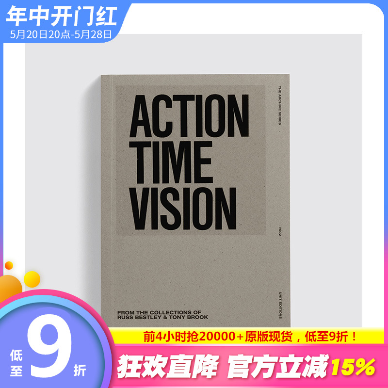【预售】英文原版 Action Time Vision：朋克与后朋克时代的7寸黑胶唱片封套设计 Action Time Vision字体图案标志平面设计进口书