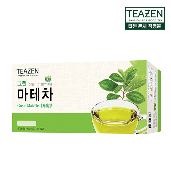 韩国直邮teazen绿马黛茶多种活性物质去油腻油脂100包健康饮品