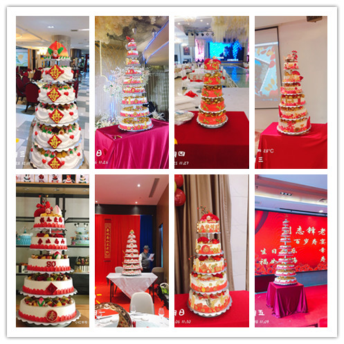 网红祝寿蛋多层三层创意生日蛋糕成都同城配送大型婚礼定多层蛋糕