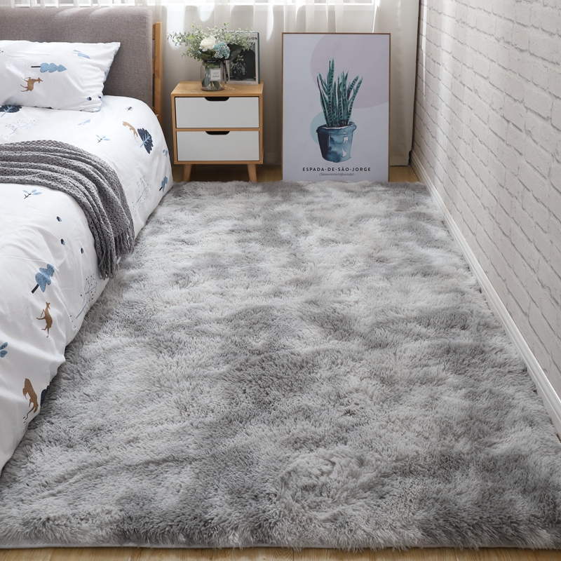 地毯卧室满铺房间床边长方形长毛绒床前地垫北欧客厅沙发茶几地毯