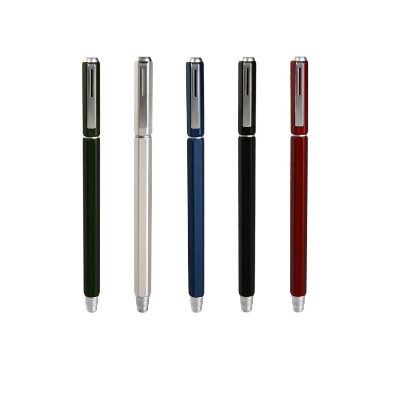 派通（Pentel）商务金属杆中性笔0.5mm办公财务签字笔速干水笔 BLN665