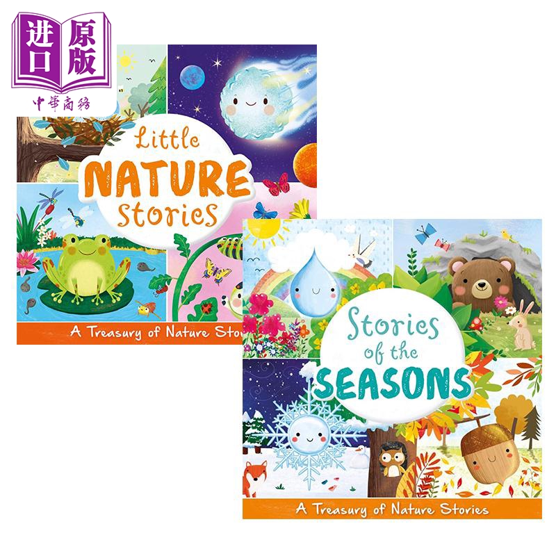 Little Nature Stories 自然的小故事2册 Stories of the Seasons 季节 四季 动植物科普绘本 英文原版 进口图书【中商原版】