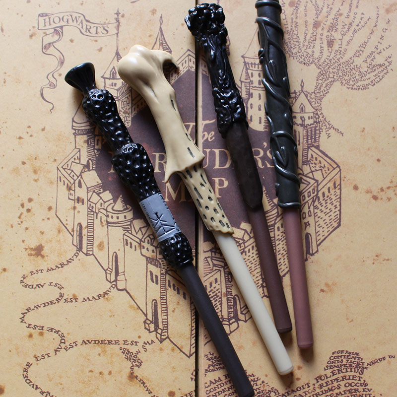 哈利波特周边魔杖笔赫敏圆珠笔道具笔便携式可替换芯顺滑中性笔