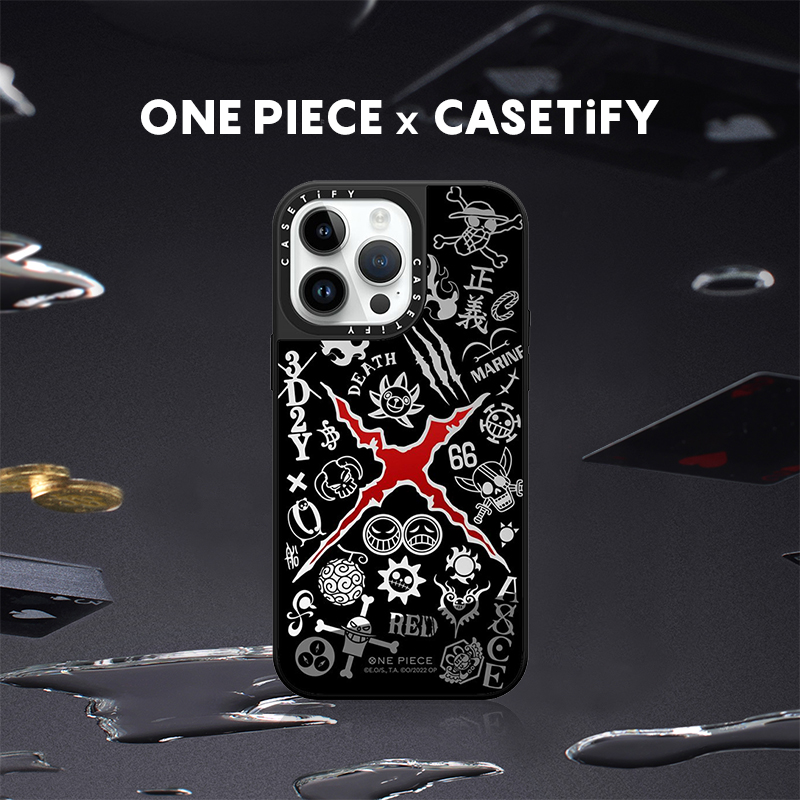 One Piece x CASETiFY 航海王联名 航海王图案适用于iPhone14/Plus/Pro/Max镜面手机壳