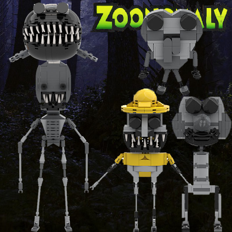 畸形奇怪恐怖动物园儿童拼装积木zoonomaly3动物园异常游戏怪拼插