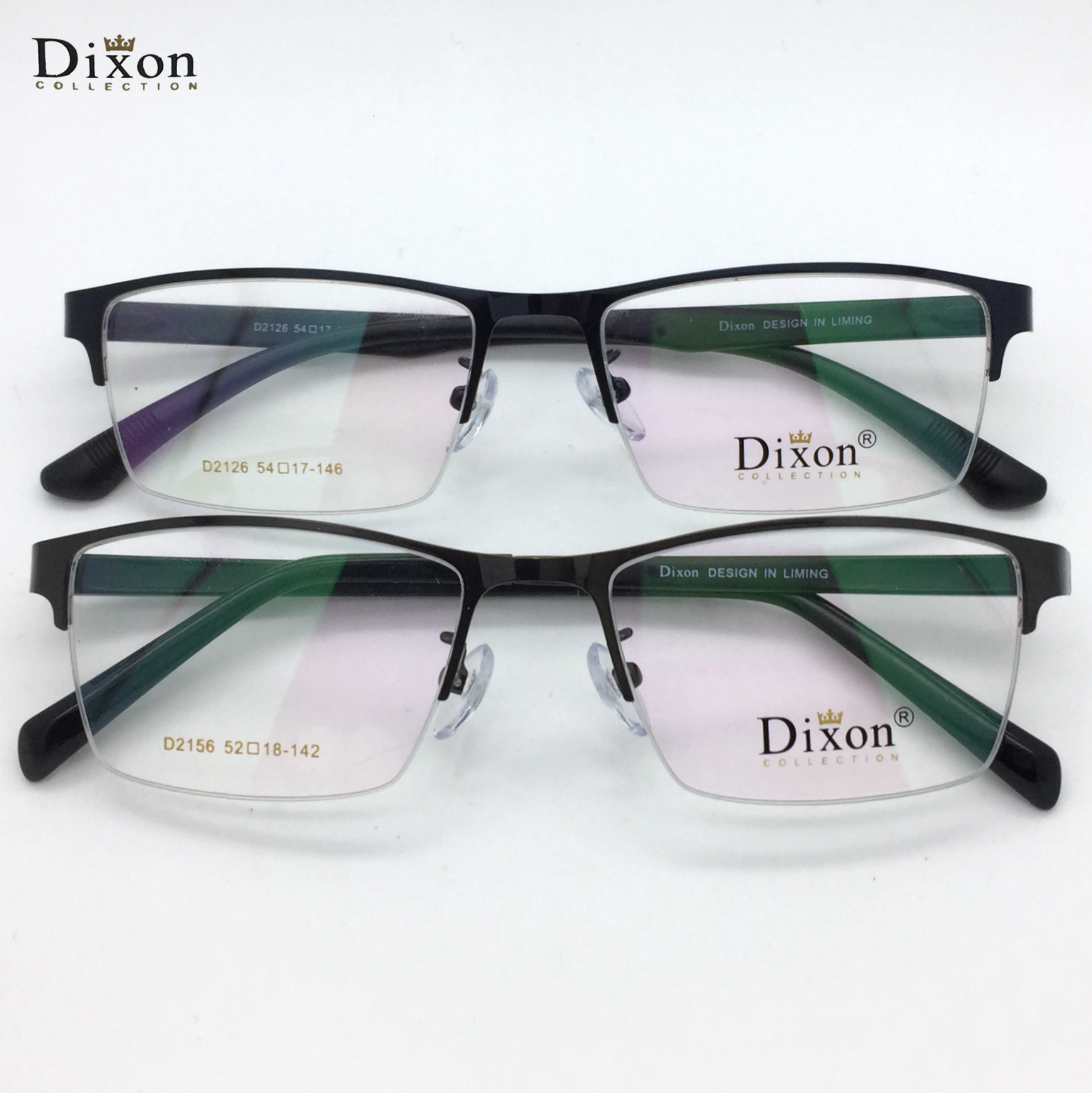 Dixon迪克逊小方框眼镜商务男半框眼镜架配近视防蓝光D2126/D2156