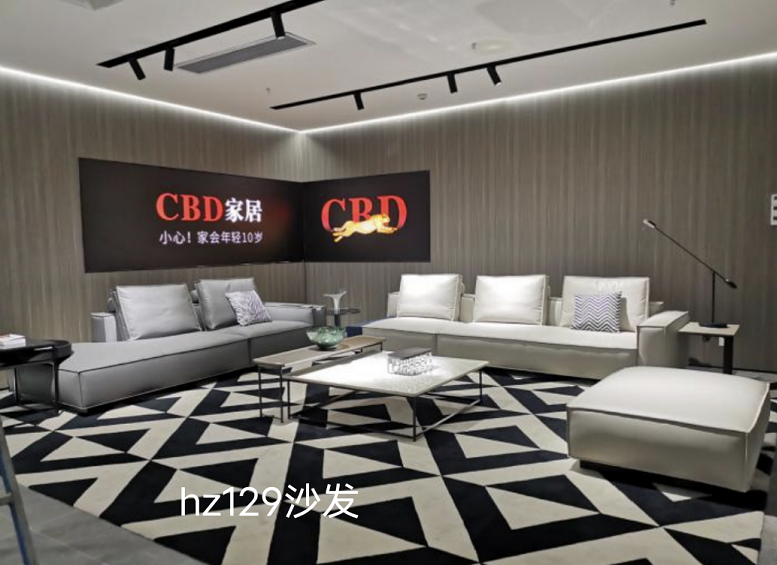 CBD家居 黑金系列HZ129皮艺沙发 新款 简约时尚 原厂正品专卖