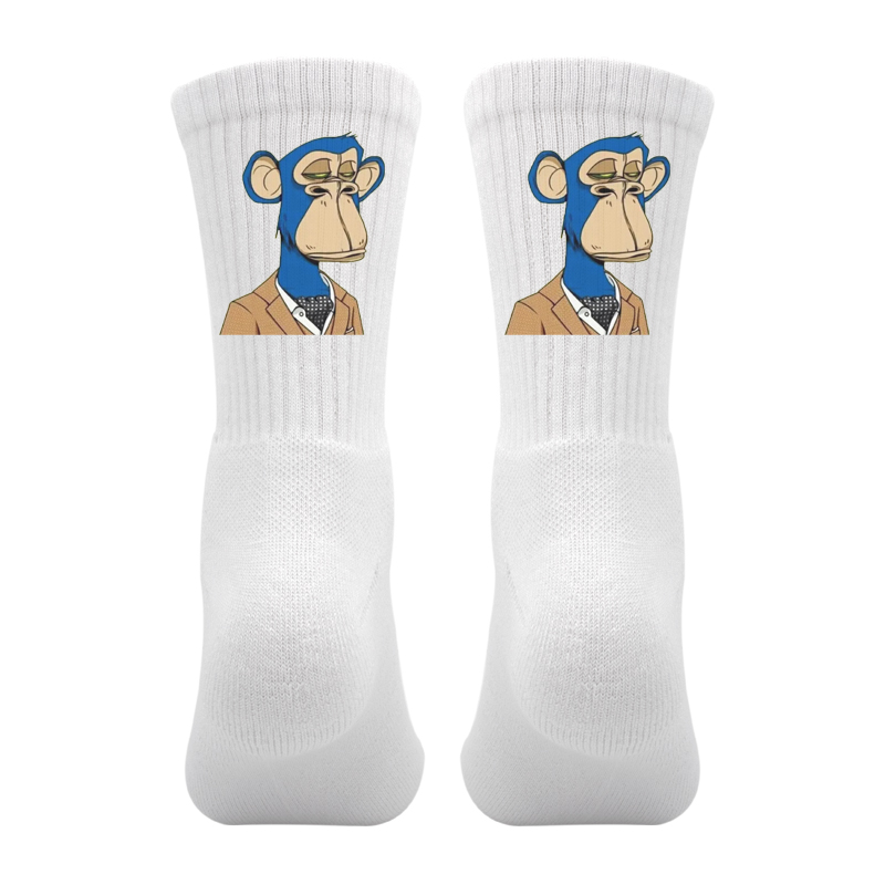 库里十八18万美金元猿猴头像篮球运动袜毛巾底中筒袜男士