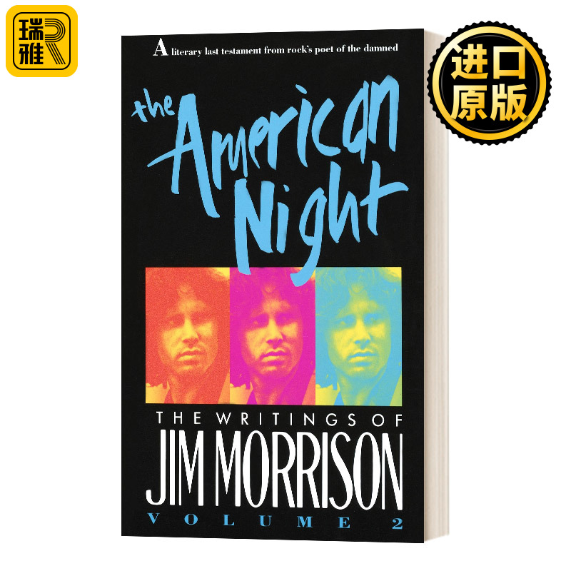 英文原版 The American Night the Writings of Jim Morrison 美国之夜 吉姆莫里森的著作 英文版 JimMorrison 进口英语原版书籍