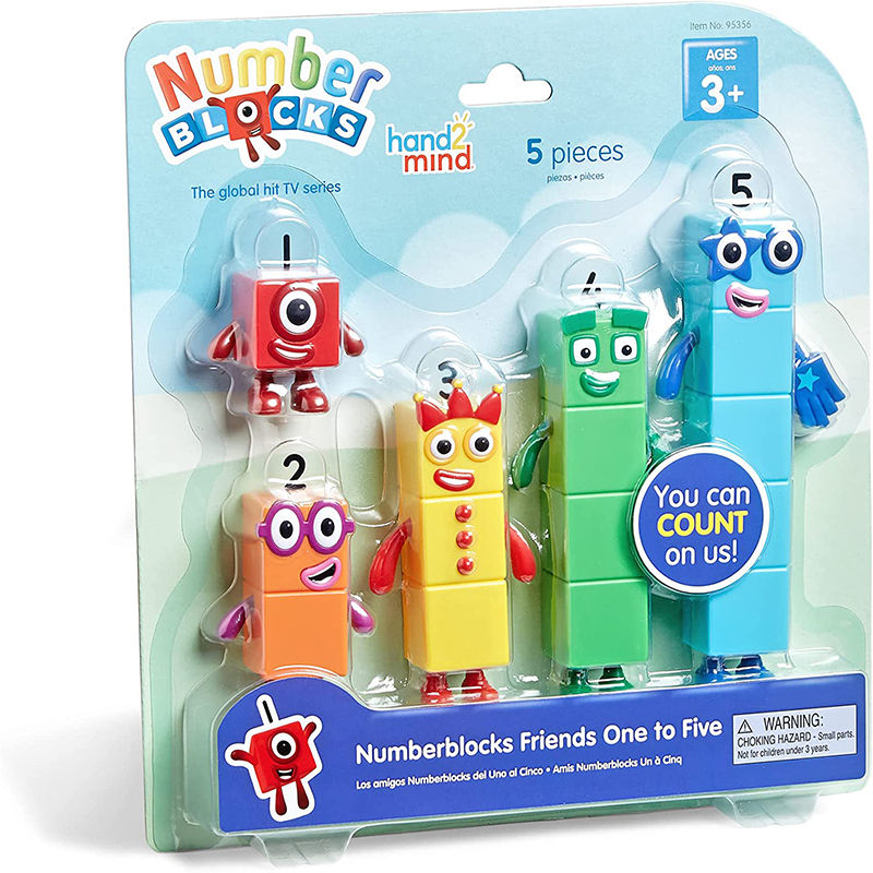 美国hand2mind数字积木儿童雕像迷你动作公仔小人偶动画人物玩具