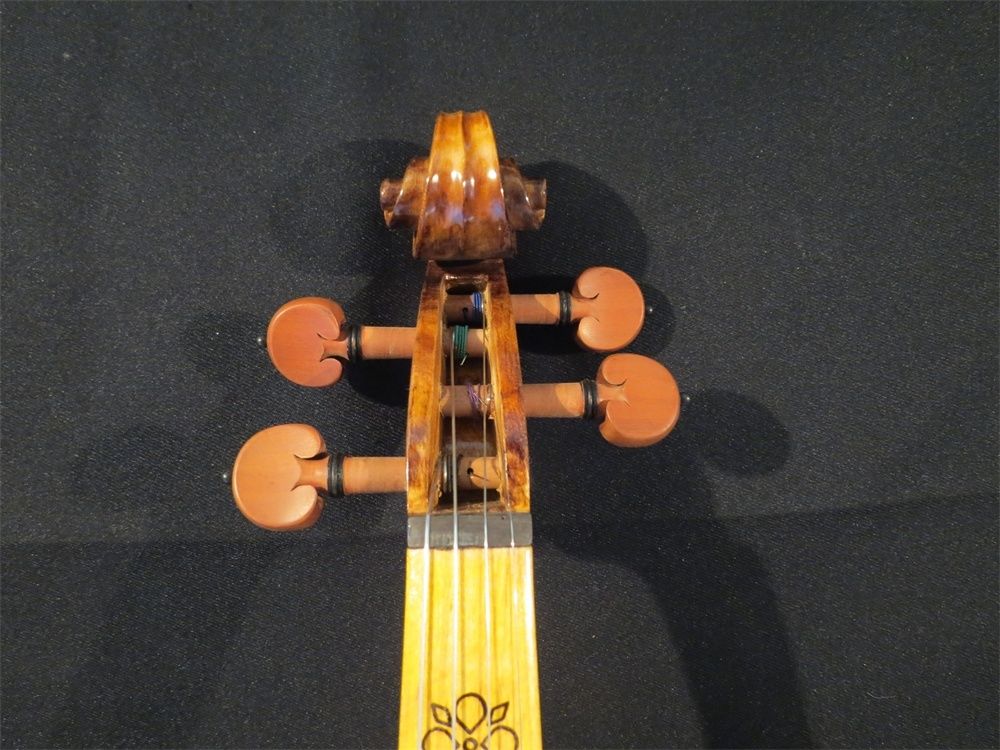 新品仿旧设计小提琴,巴洛克样式4/4小提琴,指板精美绘画