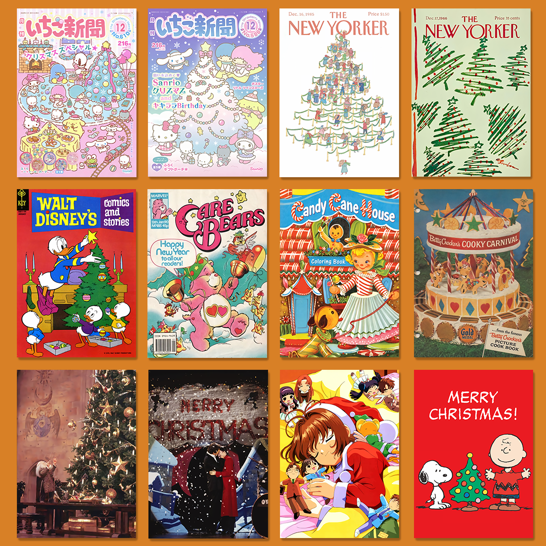 圣诞主题海报|sanrio|美式复古|ins杂志|电影|卡通动漫|装饰壁纸
