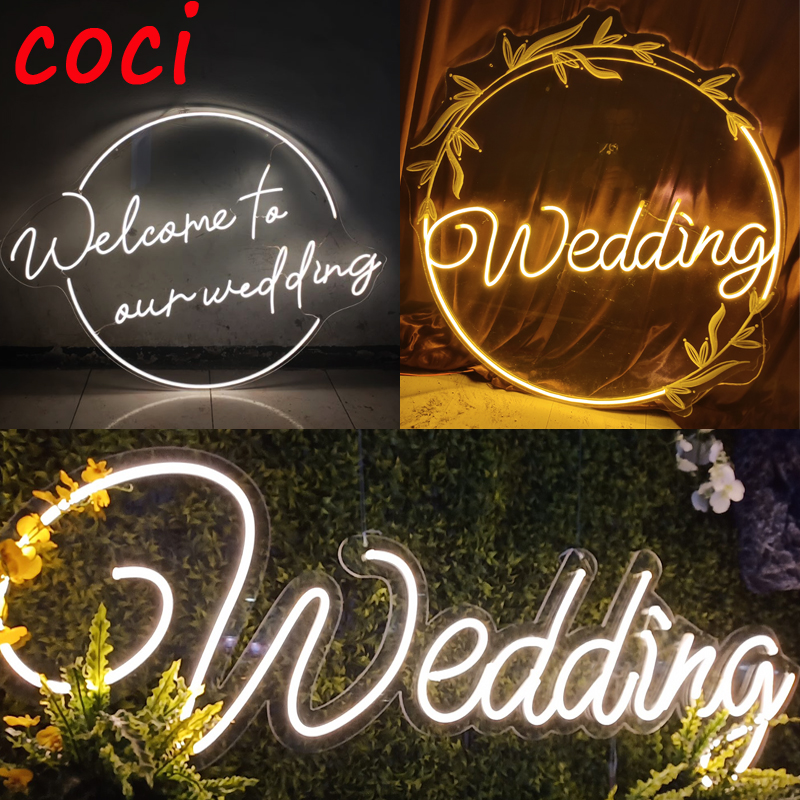 婚庆背景wedding发光字母牌亚克力led灯婚礼logo挂件舞台装饰道具