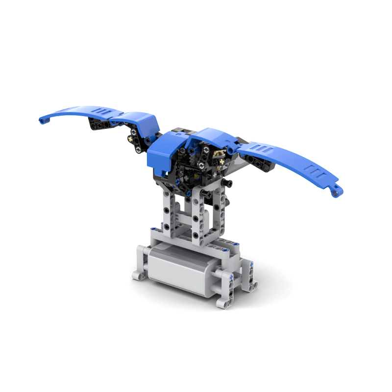 兼容乐高积木电动齿轮机械组模型科技拼装拉车机器人机械鸟