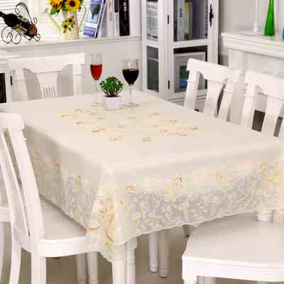 蕾丝纱铺吃饭的台布桌布长方形布料西餐桌垫小桌垫布布艺方桌子