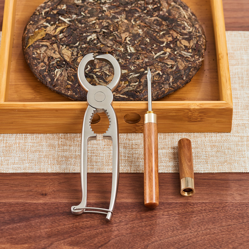 不锈钢食品级茶钳开茶砖普洱茶饼撬茶工具茶针茶刀中式茶道零配件