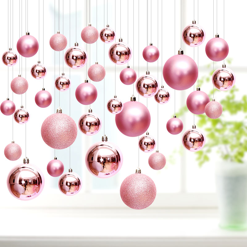 节庆装饰品彩球挂件节日装饰商场天花板挂饰场景布置吊饰圣诞球