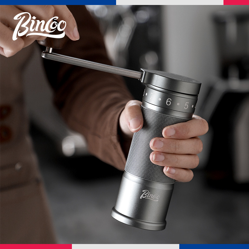 Bincoo咖啡磨豆机 冰刀M01 手摇手磨咖啡豆研磨器手冲外调可折叠