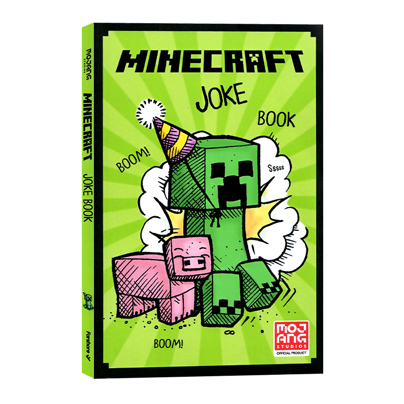 Minecraft Joke Book我的世界英文版 Minecraft book 书英文原版 笑话大全伍德斯沃德历险记6册Woodsword Chronicles英语冒险故事