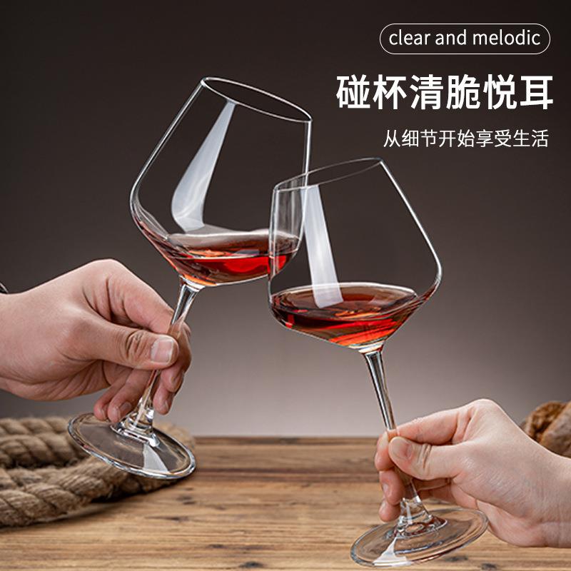 Crystal red wine glass set elegant wine glasses Goblet红酒杯