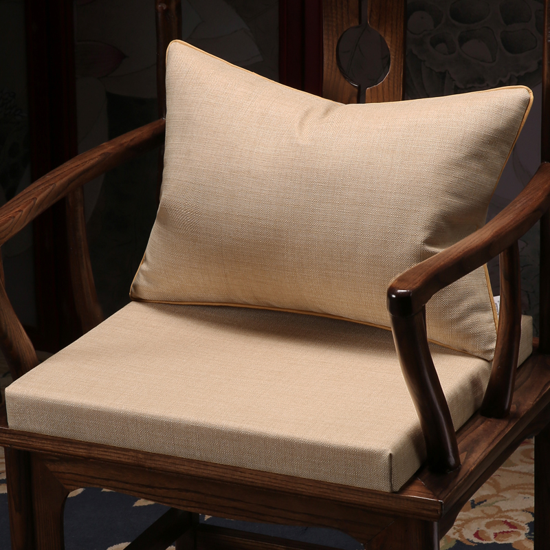 中式红木沙发坐垫乳胶垫太师圈椅垫防滑冬季实木家具官帽木椅座垫