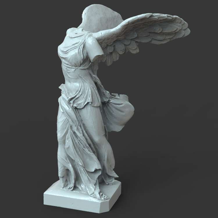 3d打印图纸模型罗马萨莫色雷斯胜利女神STL雕像圆雕图F2709