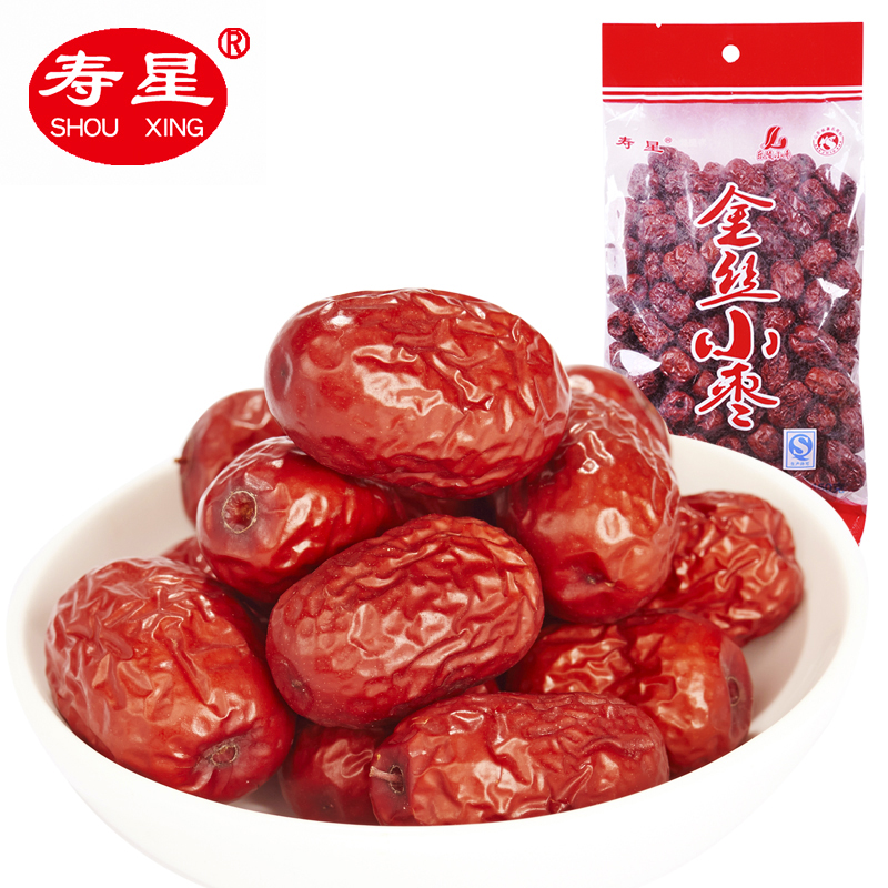寿星 金丝小枣国标二级500克4袋 超值4斤山东乐陵原产新货红枣子