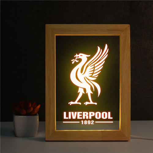 利物浦队徽俱乐部相框足球迷摆件周边小夜灯男生日礼物创意纪念品