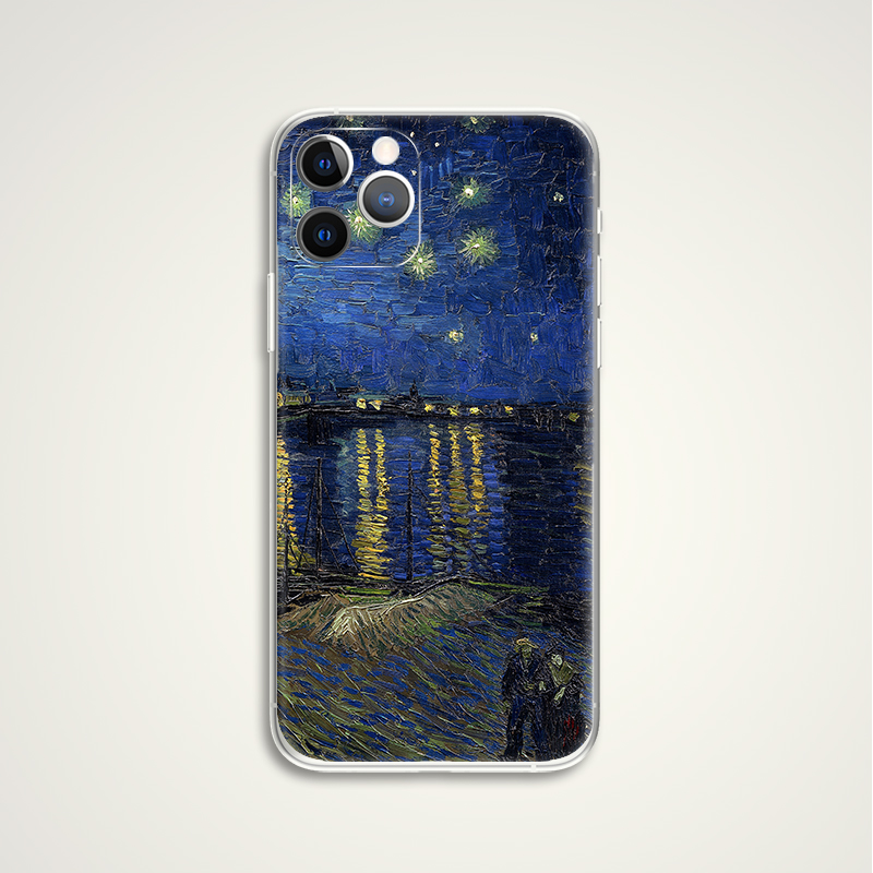 van Gogh 梵高 罗纳河上的星夜 印象派世界名画文艺术手机壳 E402