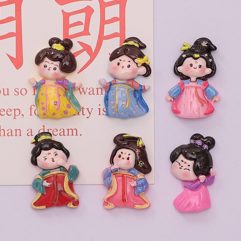 中国风复古宫廷女孩冰箱贴磁铁个性创意磁力贴照片留固定装饰贴
