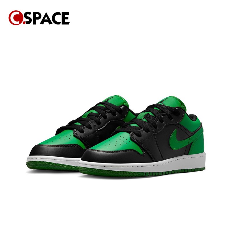 Cspace DR Air Jordan 1 Low AJ1GS 黑绿 复古篮球鞋553560-065