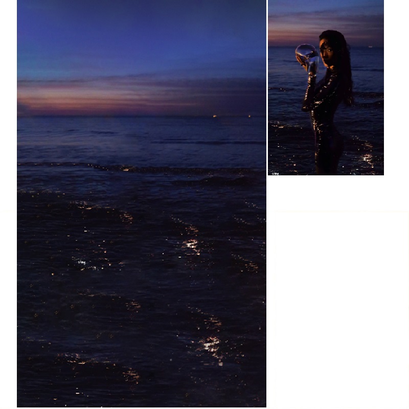 加厚油画帆布摄影背景影楼海平面写真布拍照海景夜景夕阳舒淇同款