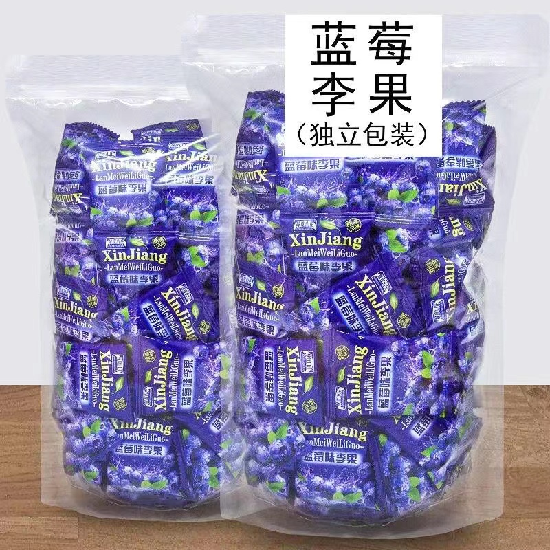 蓝莓李果王独立包装新疆特产火车列车同款伊犁蓝莓干果脯休闲零食