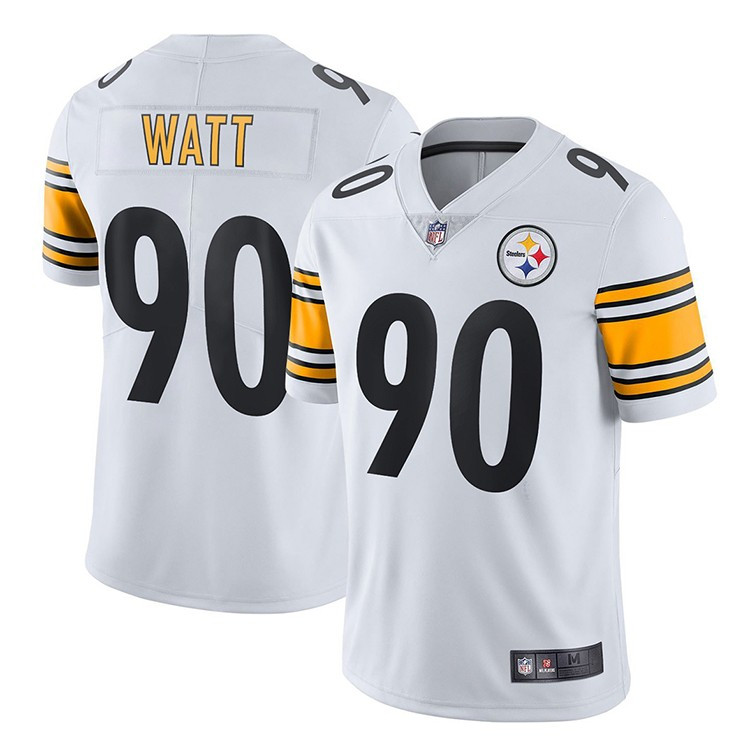 NFL橄榄球服 Pittsburgh Steelers 匹兹堡钢人90号Watt球衣比赛服