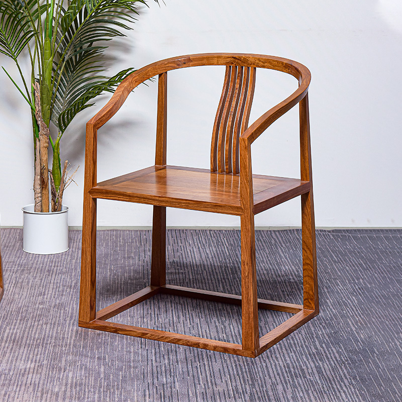 红木家具刺猬紫檀圈椅花梨木太师椅实木椅子皇宫椅单人椅新中式