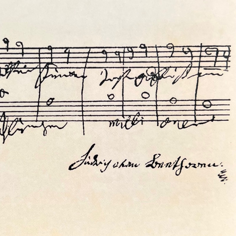 「SHUNA」乐谱明信片3贝多芬 第九交响曲欢乐颂 德国音乐原版现货