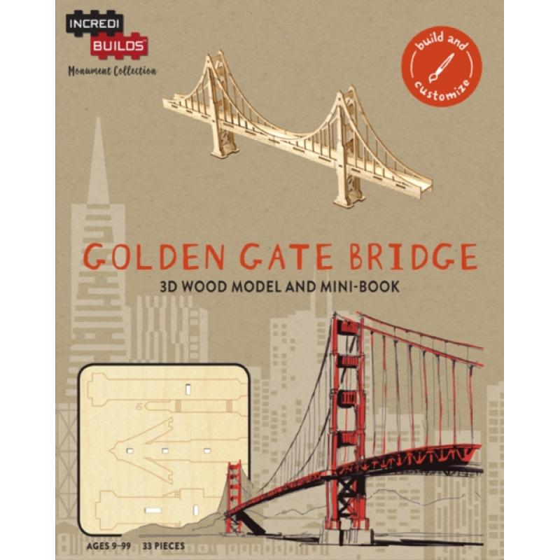 【4周达】IncrediBuilds Monument Collection: Golden Gate Bridge [9781682981122]