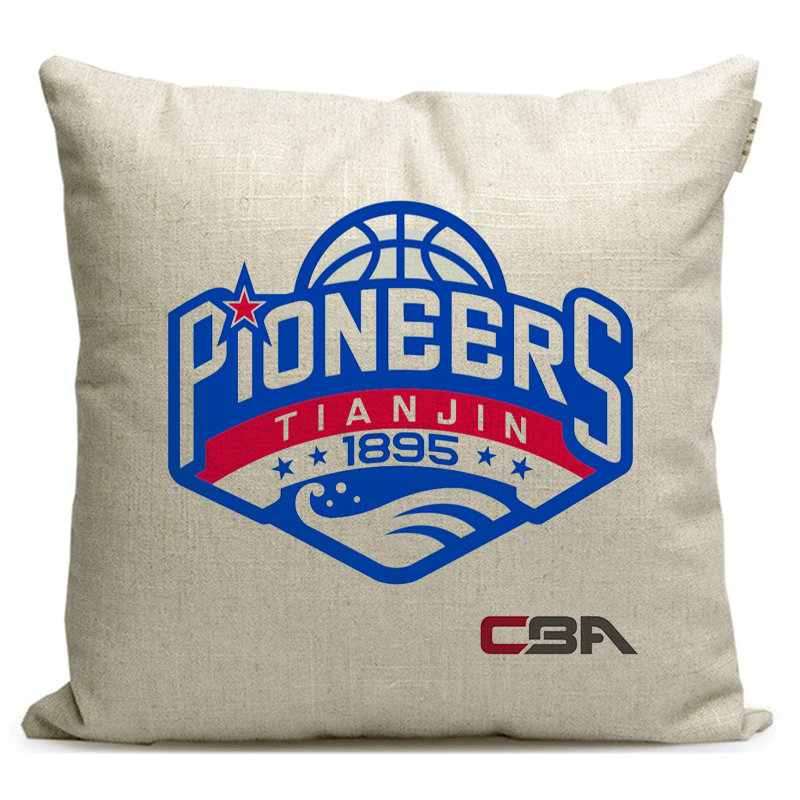 CBA天津先行者队标志纪念品沙发抱枕定制球迷周边靠垫礼品枕头