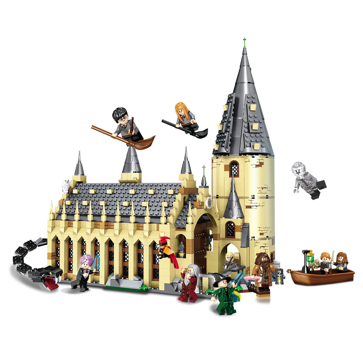 兼容乐高哈利波特霍格沃茨大礼堂城堡75954儿童益智拼装积木玩具