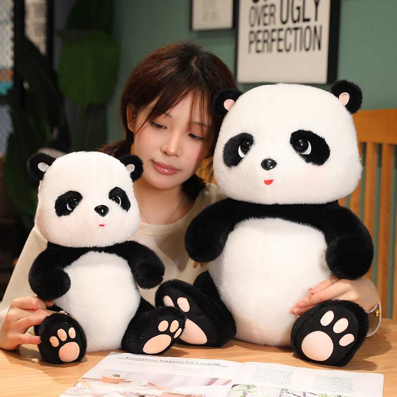 可爱坐姿大熊猫毛绒公仔玩偶儿童抱着睡觉玩偶国宝大熊猫布娃娃女