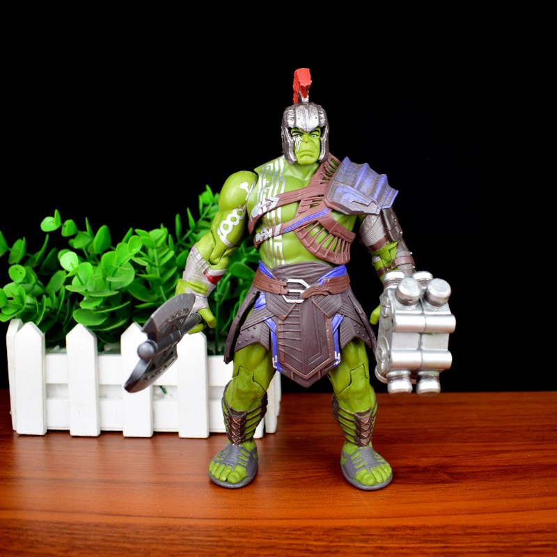 雷神3诸神黄昏角斗士手办模型摆件可动绿巨人偶 浩克儿童玩具礼物