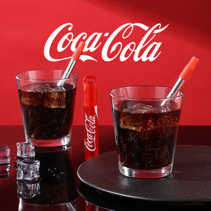 ZOKU cocacola可口可乐联名吸管便携可伸缩折叠环保不锈钢喝水管