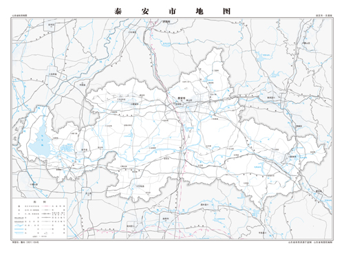 泰安市交通地图交通水系地形河流行政区划湖泊旅游铁路山峰卫星村
