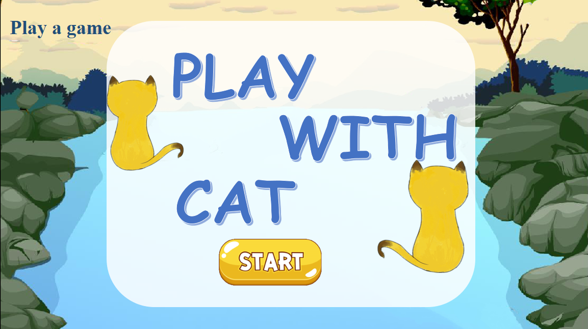 选择题-游戏模板-小猫过河-英语课堂游戏ppt课件