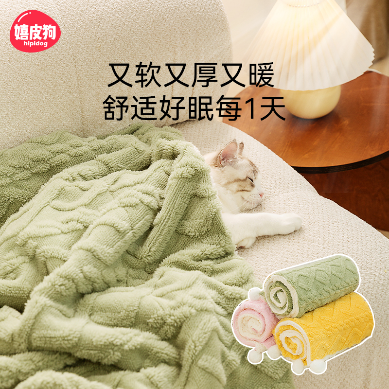 宠物毛毯猫毯子冬天猫咪狗狗毯子猫窝小被子猫垫子睡觉用睡垫地垫