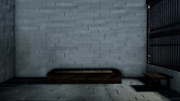 古代牢房牢笼坐牢砖墙阴森黑暗高清LED大屏幕舞台背景虚拟图片