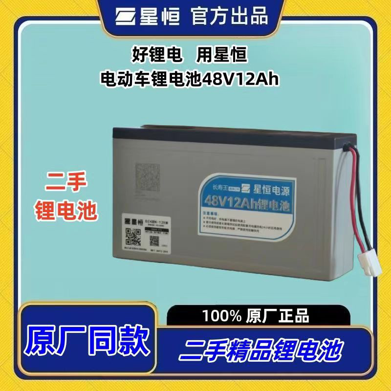 星恒锂电池XH48v12Ah绿源爱玛雅迪捷安特电动车DZ48N锂电池48V12A
