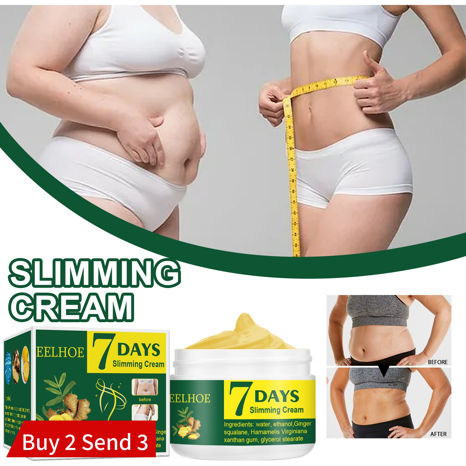 Abdomen Slimming Cream Fat Burning Weight Loss Anti Fat Mass