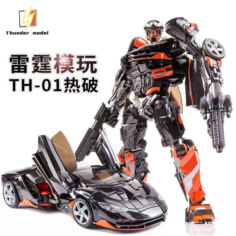 雷霆TH01热破变形玩具金刚5机器人汽车跑车模型男孩手办KO版电影